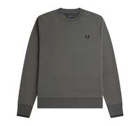 Fred Perry - Sweatshirt für Herren/Damen Unisex, Rundhalsausschnitt (Metall-Grau) S