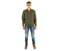 Fred Perry Half Zip Pullover Dunkelgrün Z50 - Größe M Dunkelgrün M
