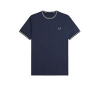 Fred Perry Twin Tipped T-Shirt Navy Z47 - Größe XXL Blau XXL