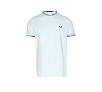 Fred Perry Twin Tipped T-Shirt Light Ice Blau XL