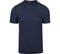 Fred Perry T-shirt Ringer Tennis Blue - Größe L Blau L
