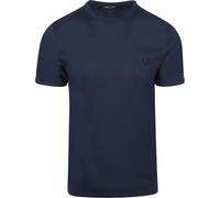 Fred Perry T-shirt Ringer Tennis Blue - Größe M Blau M
