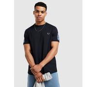 Fred Perry Tape T-Shirt - Herren, Blau - M