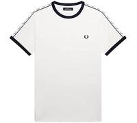 Fred Perry Taped Ringer T-Shirt Snow White, weiß, 56