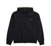 Fred Perry The Hooded Brentham Jacket Schwarz in Größe L