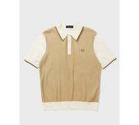 Fred Perry TONIC WAFFLE KNITTED SHIRT men white|beige in Größe:L