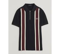 Fred Perry Tramline Half Zip Polo Black Mehrfarbig L