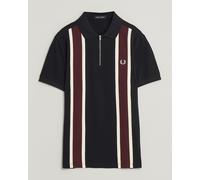 Fred Perry Tramline Half Zip Polo Black Mehrfarbig M