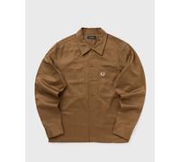 Fred Perry TWILL OVERSHIRT men Overshirts brown in Größe:XL