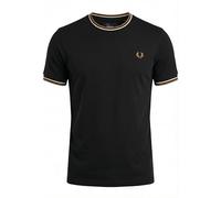 Fred Perry Twin Tipped T-Shirt Black Schwarz S