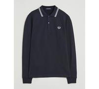 Fred Perry Twin Tipped Long Sleeve Polo Shirt Navy Blau L