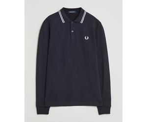 Fred Perry Twin Tipped Long Sleeve Polo Shirt Navy Blau XXL