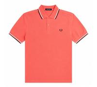 Fred Perry Twin Tipped Polo Shirt Strawberry Cream/Ecru/Black