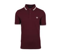 Fred Perry Twin Tipped Poloshirt in Burgunderrot M