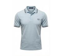 Fred Perry Polo Twin Tipped M3600 Blau 96A - Größe XL Hellblau XL