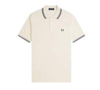 Fred Perry Twin Tipped Polo Shirt Ecru Weiß XL