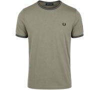 Fred Perry Twin Tipped T-shirt Grün Z50 - Größe L Grün L