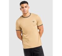 Fred Perry Twin Tipped T-Shirt - Herren, Braun - XXL