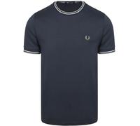 Fred Perry Twin Tipped T-Shirt Marine Z47 - Größe M Blau M