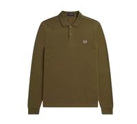 Fred Perry Uniform Poloshirt, langärmlig, schlicht, Grün M