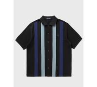 Fred Perry VERTICAL STRIPE POLO SHIRT men Shortsleeves black in Größe:XXL
