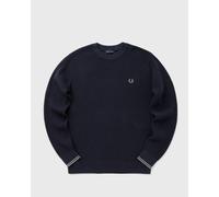 Fred Perry Herren Strickpullover aus Baumwolle WAFFLE STITCH, indigo, Gr. XL