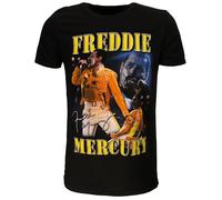 Freddie Mercury Live Homage T-Shirt - offizielles Merchandise M Schwarz