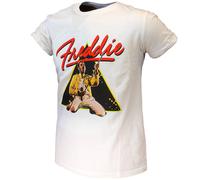 Freddie Mercury Triangle T-Shirt - Offizielles Merchandise XL Weiß