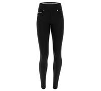 FREDDY Damen Hose N.o.w. mit gerader Passform, aus Baumwolle, schwarz, klein Pants, S