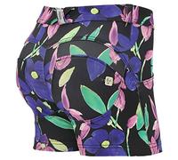 FREDDY Damen Wr.up Push Up Shorts aus technischem Gewebe mit Blumenmuster Casual Pants, Allover Flower, M