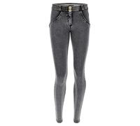 Jeggings FREDDY "WRUP2RC002ORG" Gr. XL (42), N-Gr, grau (grey) Damen Hosen (68514664-XL) grey