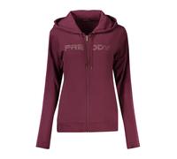 FREDDY Lila Damen Sweatshirt mit Reißverschluss - Größe: 2XL