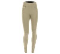 FREDDY - N.o.w.® Hose mit wendbarem Bund und gerader Unterseite aus Baumwolle, Oliven, XS