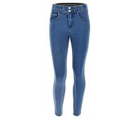 FREDDY - N.O.W. Öko Jersey Hose Super Skinny Fit mit mittlerer Leibhöhe, Jeans hell, 36
