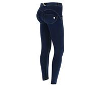 FREDDY WR.UP® Damen 7/8 Hose knöchellang Denim-Look Super Skinny Normale Leibhöhe (L, J0Y)