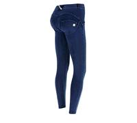 Freddy WR.UP® Damen 7/8 Hose knöchellang Denim-Look Super Skinny Normale Leibhöhe (XL, J0B)