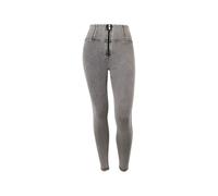 FREDDY WR.UP Jeggings Push Up WR.UP® Super Skinny High Waist mit Reißverschluss, Light Grey-Seams Black, Medium