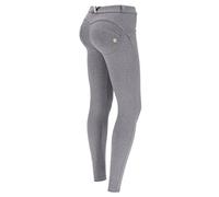FREDDY - WR.up® Push-up® Skinny Bio-Baumwolle Regular Waist, Grau meliert, XXS