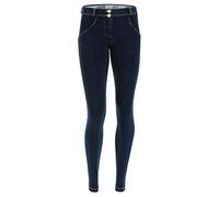 FREDDY - WR.up® Skinny Hose mit normaler Taille und Länge aus dunklem Denim