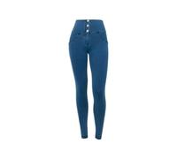 FREDDY - WR.up® Superskinny Push Up Jeggings mit hohem Bund mit Knöpfen, Jeans hell - Nähte im Ton, S