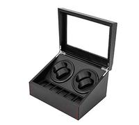 Frederimo Uhrenbeweger, Carbon Fiber Uhrenbox für 4+6 Uhren Watch Winder luxuriöser automatischer Uhrendreher Kasten für Automatikuhren, Watch Winder,Uhrenvitrine