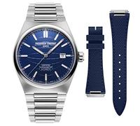 Herrenuhr Frederique Constant Highlife Automatic COSC 41mm mit blauem Zifferblatt und Edelstahlarmband FC-303N4NH6B