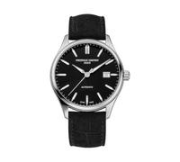 Frederique Constant Classics Automatik Herren Armbanduhr aus Edelstahl und Leder in der Farbe Silber-Schwarz 40mm, FC-303NB5B6