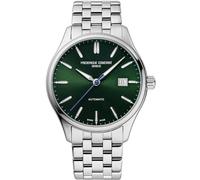 Frederique Constant Herren-Armbanduhr Analog Quarz mit Edelstahlarmband Mid-39845, Silber
