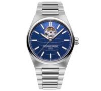 Herrenuhr Frederique Constant Highlife Heart Beat 41mm mit blauem Zifferblatt und Edelstahlarmband FC-310N4NH6B