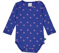 Fred's World by Green Cotton Baby Girls Heart l/s Body Base Layer, Star Blue/Pink Haze, 86