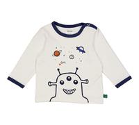 Fred's World by Green Cotton Baby - Jungen Galaxy Print L/S T Blouse, Balsam Cream, 98 EU