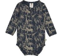 Fred's World by Green Cotton "Green Cotton" Body Langarm Safari blaugrau 62