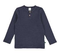 Fred's World by Green Cotton "Green Cotton" Langarm-T-Shirt Jacquard dunkelblau 110