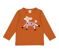 Fred's World by Green Cotton Mädchen Hello Poodle L/S T Blouse, Marmalade, 92 EU
